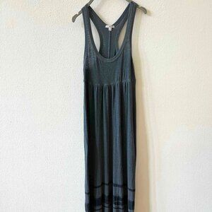 NEW! Never Worn! JAMES PERSE Racerback Slate Gray/Dark Gray Striped Skirt Dress